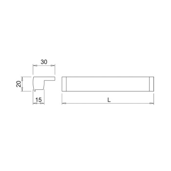 LED-Profiili Tuby - 2000mm - Alumiini