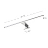 LED-Valaisin Jot - Kromi