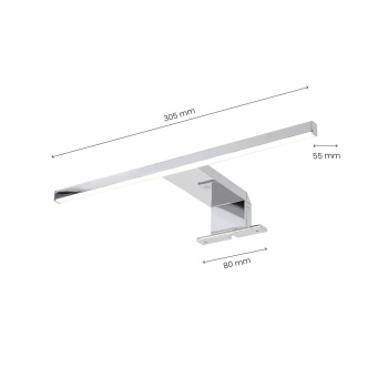 LED-Valaisin Jot - Kromi