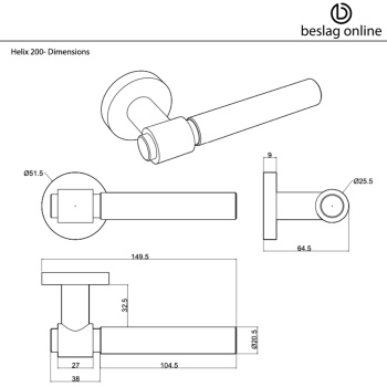 Ovenkahva Helix 200 Stripe - Messinki