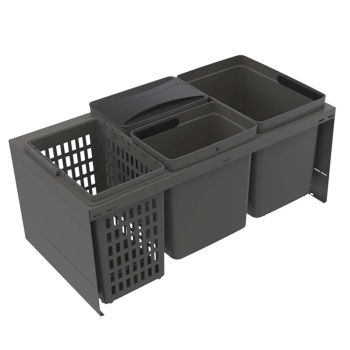 Kierrätys - Cube Compact Eco - Tummanharmaa
