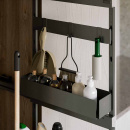 Ulosvedettävä siivouskaappi - Deluxe - Tummanharmaa