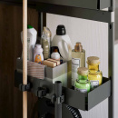 Ulosvedettävä siivouskaappi - Deluxe - Tummanharmaa