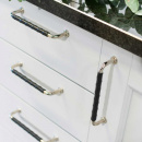 Vedin 1353 - Kiillotettu Messinki/Musta Nahka