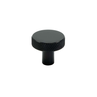 Nuppivedin Flat - Matta Musta ryhmässä Nupit / Väri/Materiaali / Musta @ Beslag Online (knopp-flat-svart)